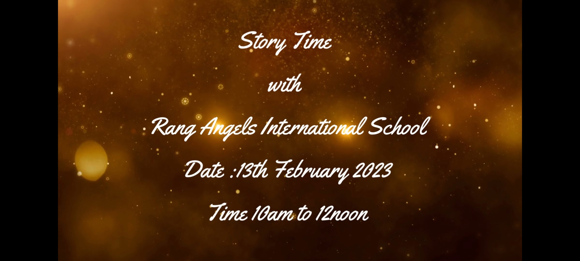 STORYTIME at Rang Angel International School