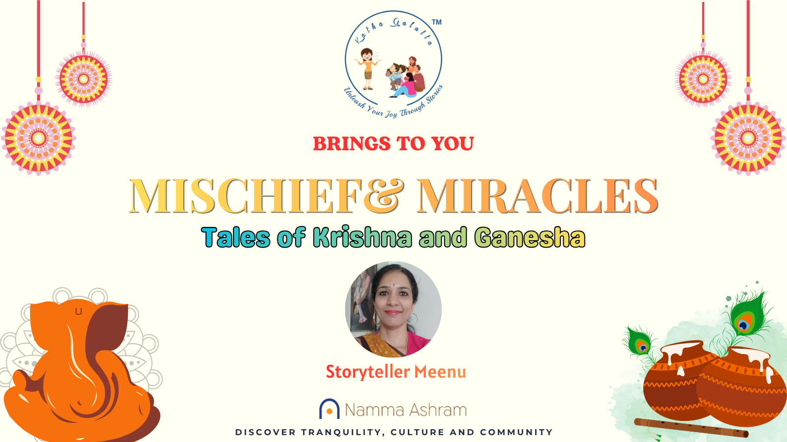 Mischief and Miracles – Tales of Krishna and Ganesha